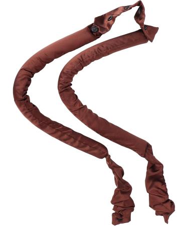 Hair Curler Headband Smoothing Edges Heatless Hair Roller Skin Friendly Prevent Hair Damage Button Fixed for Thick Hair for Night Use(Brown) - Buy Online on GoSupps.com