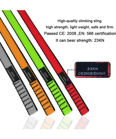 Forbell 18mm Nylon Climbing Loop Sling Runner - 60cm Gray - 2 Pack for Climbing Swings & Outdoor Activities - International Shipping Available - Buy Online on GoSupps.com