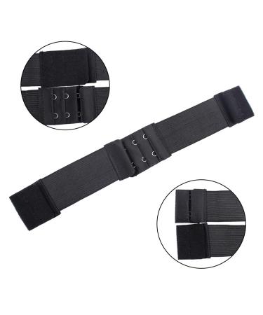 Leeven 5Pcs Adjustable Elastic Bands for Sewing Black Wig Straps - 30mm Width with Hooks for Bra/Wigs Lace Closure - Pack of 5 Black Bands - Buy Online on GoSupps.com