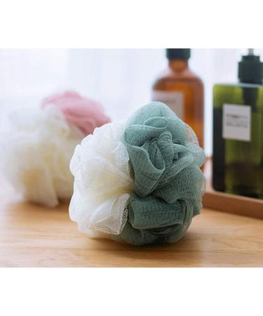 Sponge Shower Sponges Set - 4 Multicolor Bath Balls for Men & Women | Gentle Skin Cleanser & Exfoliator - Buy Online on GoSupps.com