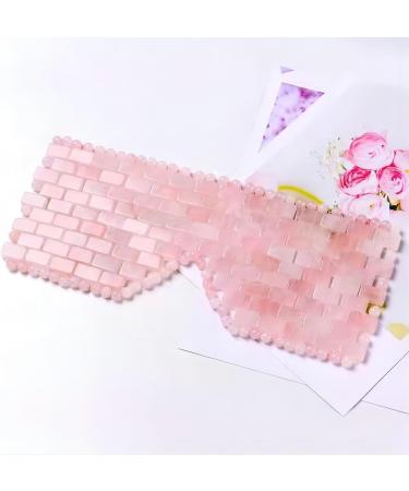 Shop Natural Rose Quartz & Jade Eye Masks | Reusable Crystal Eye Masks for Wrinkle & Puffiness Relief - Hot/Cold Therapy - Buy Online on GoSupps.com