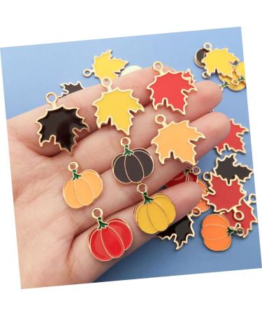 TEHAUX Bulk Jewelry 32pcs Thanksgiving Pumpkin Head Pendant Ornament Assorted Charms Pumpkin Pendant Metal Charms for Jewelry Making Fall Charms Necklace Charms Autumn Zinc Alloy Leaf - Buy Online on GoSupps.com