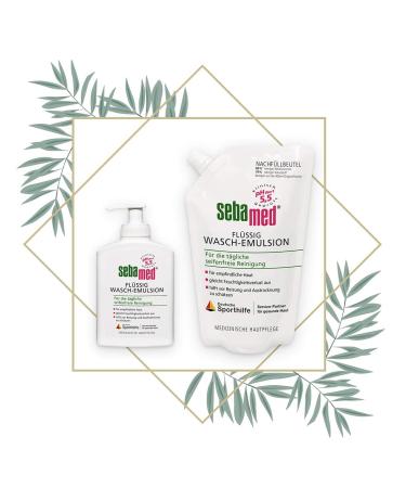 Sebamed Liquid Wash Emulsion 200ml - Gentle Cleanser for Sensitive Skin | Protects from Irritation & Dryness - Hygienic Dispensing - Buy Online on GoSupps.com