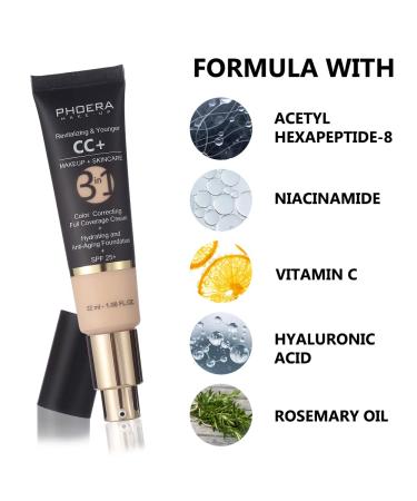 KIMIEYE Matte CC Cream SPF 25 Tinted Moisturizer & Color Correcting Foundation - 1.08 oz (120 Nude) - Buy Online on GoSupps.com