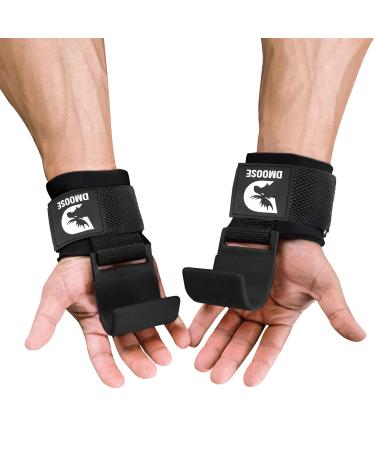 Dmoose train aid hook strength training women (couple) - Lifting hook for men and women with 8mm thick neoprene for Deadlift Powerlifting pull -up bar liftups shoulder used.Black - Buy Online on GoSupps.com