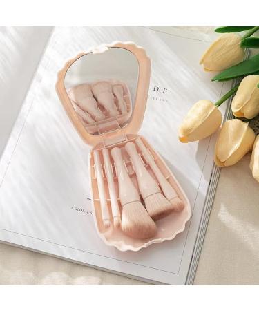 Powder Foundation Shell Beauty Tools Daily Use With Mirror Box Makeup Brush(Light Skin Tone) - Buy Online on GoSupps.com