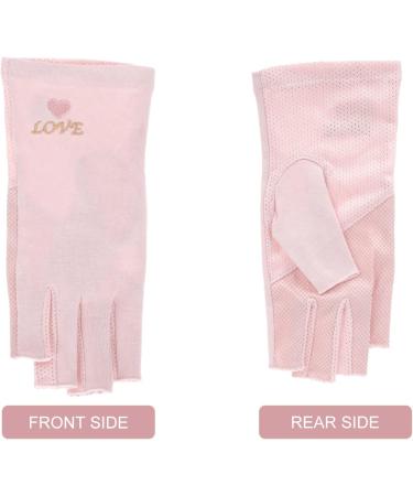 Fomiyes UV Resistant Fingerless Gloves for Nail Art & Skin Care | Anti-UV Hand Protection - Buy Online on GoSupps.com