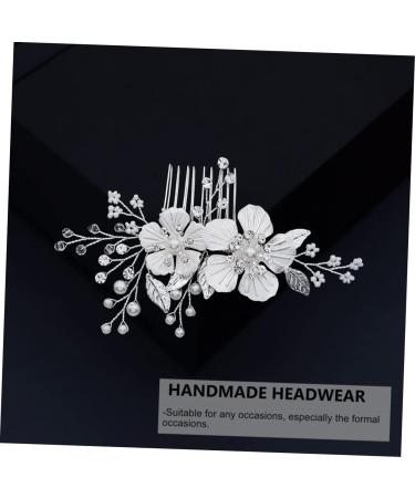 Didiseaon 1pc Comb Bridal Hairband Crystal Hair Decor Bridal Hair Clip Pearl Hair Barrettes Rhinestone Barrettes Beautiful Hairband Wedding Hair Clip Bride Decorate Manual Alloy - Buy Online on GoSupps.com