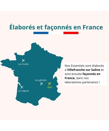 Collagen + 100% Vegetable Hyaluronic Acid | Natural Vitamin C & Plant Extracts | Skin Hydration + Protects Bones and Joints | 60 Capsules | Made in France - Argalys Essentiels - Buy Online on GoSupps.com