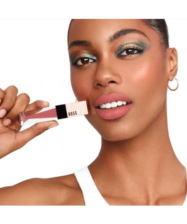 Bossy Cosmetics Vegan Hydrating Liquid Lipstick - Long Lasting Matte Lip Stick for Full & Healthy Lips - Light Peach/Coral Color - Paraben, Mineral Oil, and Cruelty Free - Buy Online on GoSupps.com