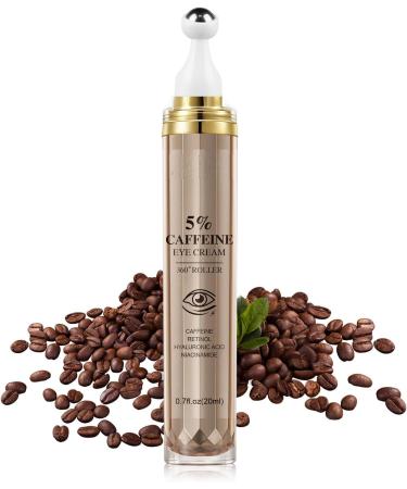 MEITREND Coffee eye serum eye cream against dark circles and bags antiaging eye serum with 360 massage ball remove dark circles eye care for reduced bags wrinkles and fine lines - Buy Online on GoSupps.com