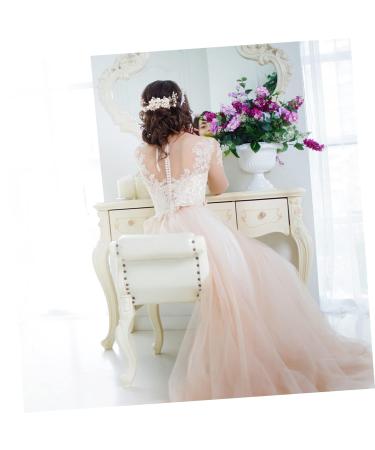 Minkissy Bridal Hair Clips | Gold Pearl Wedding Hair Comb | Crystal Hair Side Ridge Clip for Brides & Bridesmaids - Buy Online on GoSupps.com