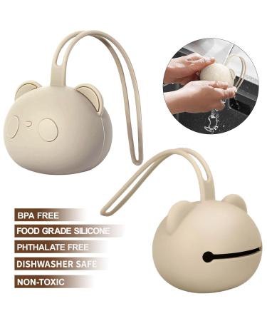 Buy 5-Piece Pacifier Box Set - Silicone & Transparent Storage Portable & Dustproof Baby Pacifier Bags | International Shipping Available - Buy Online on GoSupps.com