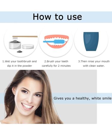 Natural Activated Charcoal Tooth Whitening Powder - 2 Pack for Stain Removal & Bright White Teeth - Buy Online on GoSupps.com