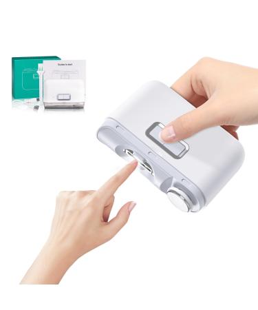 Automatic Electric Nail Clipper Type C Rechargeable Safety Fingernail Trimmer with 2 Speeds Nail Scraps Storage for Baby Children Adult Seniors