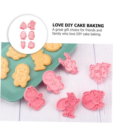 Ciieeo 6pcs Biscuit Mold Biscuits Ice Cake Mold Cake Kit Cookie Mold Push Type Baking Tools 3D - Buy Online on GoSupps.com