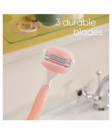 Gillette Venus ComfortGlide Womens Razor Blade Refills - 6 Count, White Tea Scented Gel Bar, Skin Irritation Protection - Buy Online on GoSupps.com