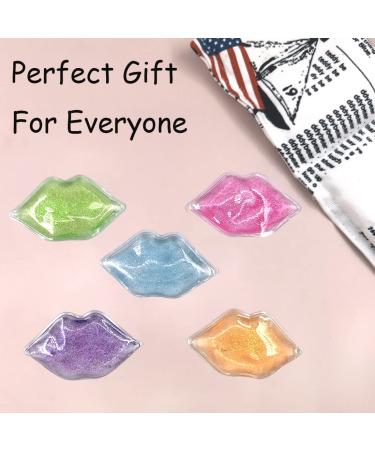 Mini Gel Ice Pack for Lip and Eye Injuries - Hot & Cold Compress for Pain Relief, Swelling Reduction, Dark Circle Reduction, and Anti-Aging - Perfect Gift for Women (Multicolored) - Buy Online on GoSupps.com