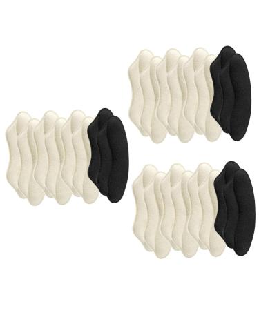NOLITOY 12 Pairs Follow up Outdoor Heel Liners Prevention Pad Too Big Shoe Pads Portable Heel Liners Convenient Heel Pads Heel Protector Yellow Gum Replaceable Supplies