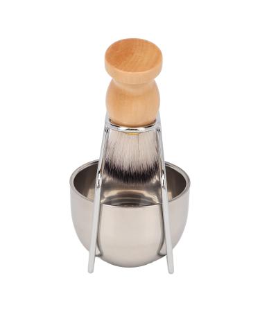 3-in-1 Shaving Bowl Kit | Multifunctional Men's Beard Brush Set for Home Use | Comfortable Handle & Perfect Gift for Dad - Buy Online on GoSupps.com