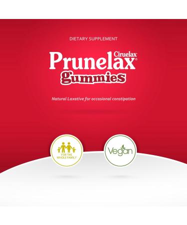 Prunelax Gummies Red 5.29oz - Natural Digestive Support | Buy Online - Buy Online on GoSupps.com