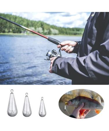 30 PCs Fishing Weights Kit - Multi-Size Shot Weights & Sinker Set for Outdoor Fishing (5g/10g/15g) - International Shipping Available - Buy Online on GoSupps.com