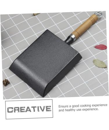 HOMSFOU 1Pc Square pan Heart Fried Pot Pancake Stove Poached Egg stovetop Griddle Pancake Cooking Pan Skillet pan for Steak Mini Pan Camping Frying pan Picnic Cookware Iron Non Stick Wok - Buy Online on GoSupps.com