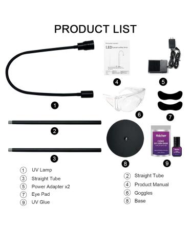 UV Lash Glue System & UV Lash Lamp Light for Lash Extensions | Featuring Foot Pedal | Fast International Shipping - Buy Online on GoSupps.com