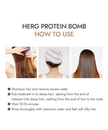 Protein Bomb Hair Mask with Hair Turban - Deep Conditioning Treatment for Dry Damaged Hair - Buy Online on GoSupps.com