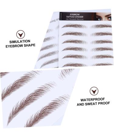 DOITOOL 4pcs Shaper Like Imitation Tool Female Sticker Eyebrows Women Girl Makeup Eyebrow for False Water - Buy Online on GoSupps.com