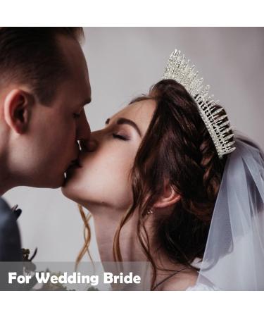 DIDDER Silver Tiara for Women & Girls - Rhinestone Birthday Wedding Crown - Prom Queen/Pageant Headband - Perfect Princess Costume Accessory - Buy Online on GoSupps.com