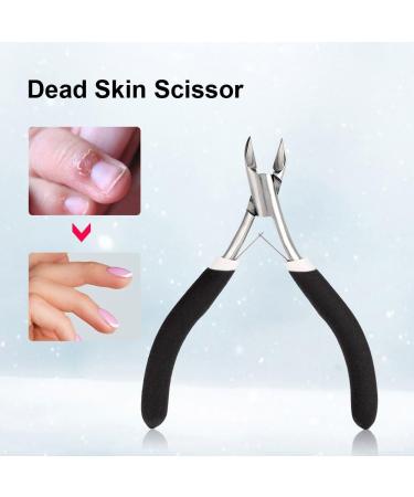 Nail Clippers for Ingrown or Thick Toenails Professional Stainless Steel Nail Cuticle Nipper Clipper Dead Skin Scissor Nail Manicure Tool for Large Nail Nipper for Seniors(Black) - Buy Online on GoSupps.com