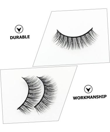 Beavorty 10 Pairs Fake eyelashes reusable eyelashes natural look magnetic lashes fluffy natural eyelashes false eyelashes for beginners short fake eye lashes chemical fiber make up 5d - Buy Online on GoSupps.com