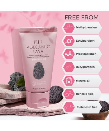 The Face Shop Jeju Volcanic Lava Nose Pack 1.76 Fl Oz | Purifying Wash-Off Treatment for Excess Sebum & Impurities, Pore Shrinking & Skin Clarifying - Buy Online on GoSupps.com