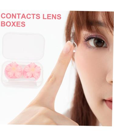 Buy Healvian 3pcs Pink Contact Lens Case - Simple Crystal Plastic 7X4.5X2.5CM | International Shipping Available - Buy Online on GoSupps.com