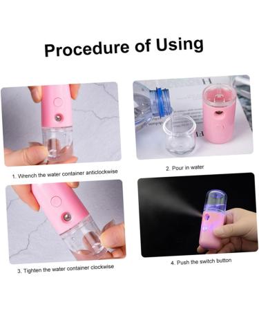 SOESFOUFU 2pcs Spray Hydrating Apparatus Mini Humidifier Mist Cleaner Facial Mister Black Humidifier Plastic - Buy Online on GoSupps.com