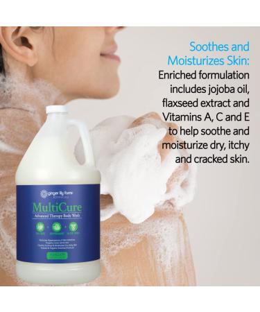 Ginger Lily Farms Botanicals MultiCure Body Wash - Tea Tree Oil, Peppermint & Aloe Vera - 100% Vegan, Cruelty-Free - 1 Gallon Refill - Buy Online on GoSupps.com