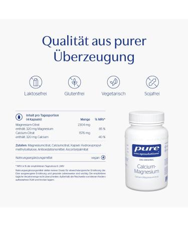 Pure Encapsulations Calcium-Magnesium Citrate - Well-Tolerated Boost for Bone Health - 90 Veg Capsules - International Shipping Available - Buy Online on GoSupps.com