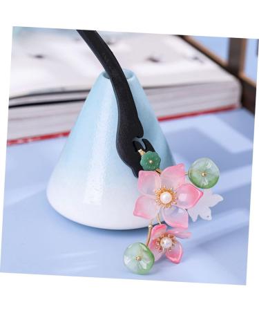 minkissy Hair Deyer Antique Black Wood Hairpin Bride Cheongsam China Hanfu Headdress - Buy Online on GoSupps.com