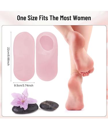 Zuimei 3 Pairs Silicone Moisturizing Socks Silicone Pedicure Socks Moisturizing Foot Mask Exfoliating Silicone Socks Anti-Slip Silicone Socks for Repairing Cracked Heel Dry Feet - Buy Online on GoSupps.com