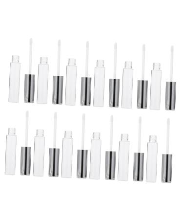 Hemobllo Lot De 12 Tubes Vides Brillant L vres 10 Ml Ronds Argent s Conteneur De Rangement Cosm tique Portable Voyage