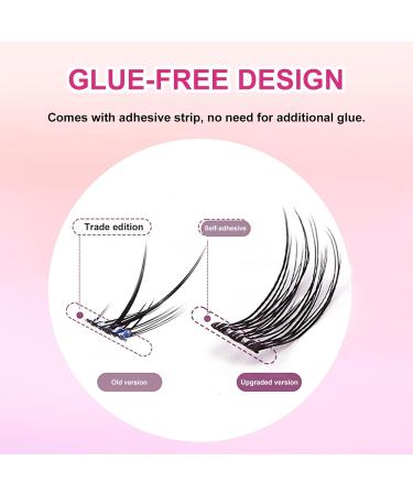 Bluesmurfs Self Adhesive Individual Lashes | Reusable No Glue Fake Eyelashes Clusters - Easy to Use Natural Eye Lashes I01 - Buy Online on GoSupps.com