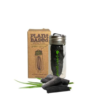 Green-Goose Bio-based Floss wire |Charcoal |3 meters |Organic to be reduced |Vegan Maisfaser Flosswraht |Sustainable |Environmentally friendly |Minimal waste
