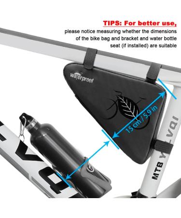 NDAkter Bike Bag - Water-Resistant Triangle Pouch for Phone, Wallet, Keys & Tools | Cycling Accessories for Road Bike MTB Commute - Buy Online on GoSupps.com