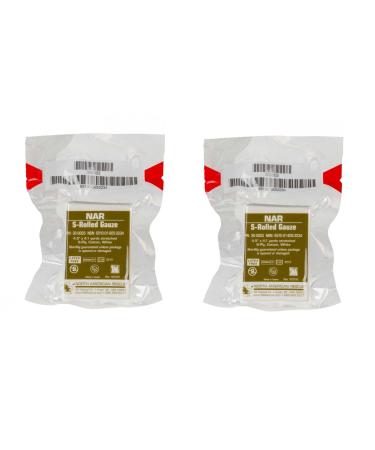 NAR S Rolled Gauze 2 Pack by North American Rescue