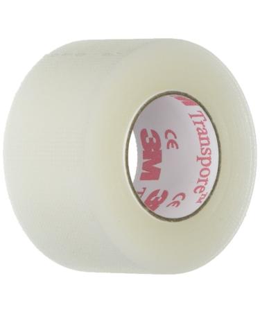 3M Transpore Clear Plastic Tape  1 X 10 Yards  1 Roll
