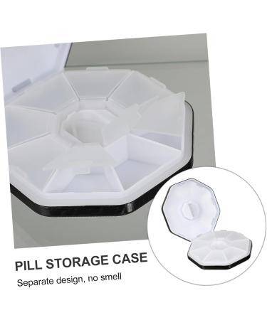 Premium Aluminum Alloy Medicine Box & Tablet Cutter - 8.7x8.7cm Black - Efficient Healthcare Storage & Pulverizer - Buy Online on GoSupps.com
