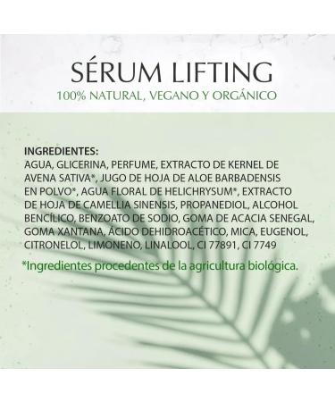 Marie d'Argan Face Lifting Serum 15ml | 98% Natural Organic & Vegan | Aloe Vera & Green Tea for Youthful Skin Wrinkle Reduction & Firmness - Buy Online on GoSupps.com