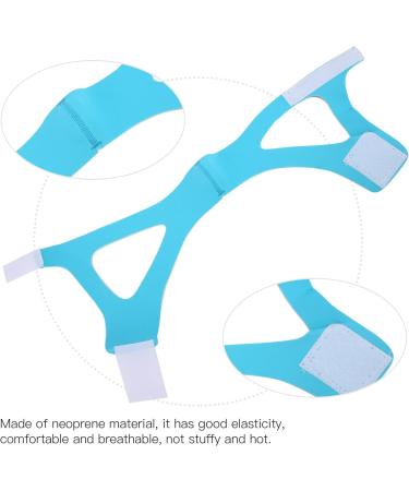 Women's Comfortable Chin Strap for Snoring - Sky Blue | Elastic Anti-Snoring Device - Buy Online on GoSupps.com