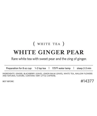 Tea Forte White Ginger Pear Loose Bulk Tea 1lb Pouch - White Tea Blend for 160-170 Cups - Buy Online on GoSupps.com